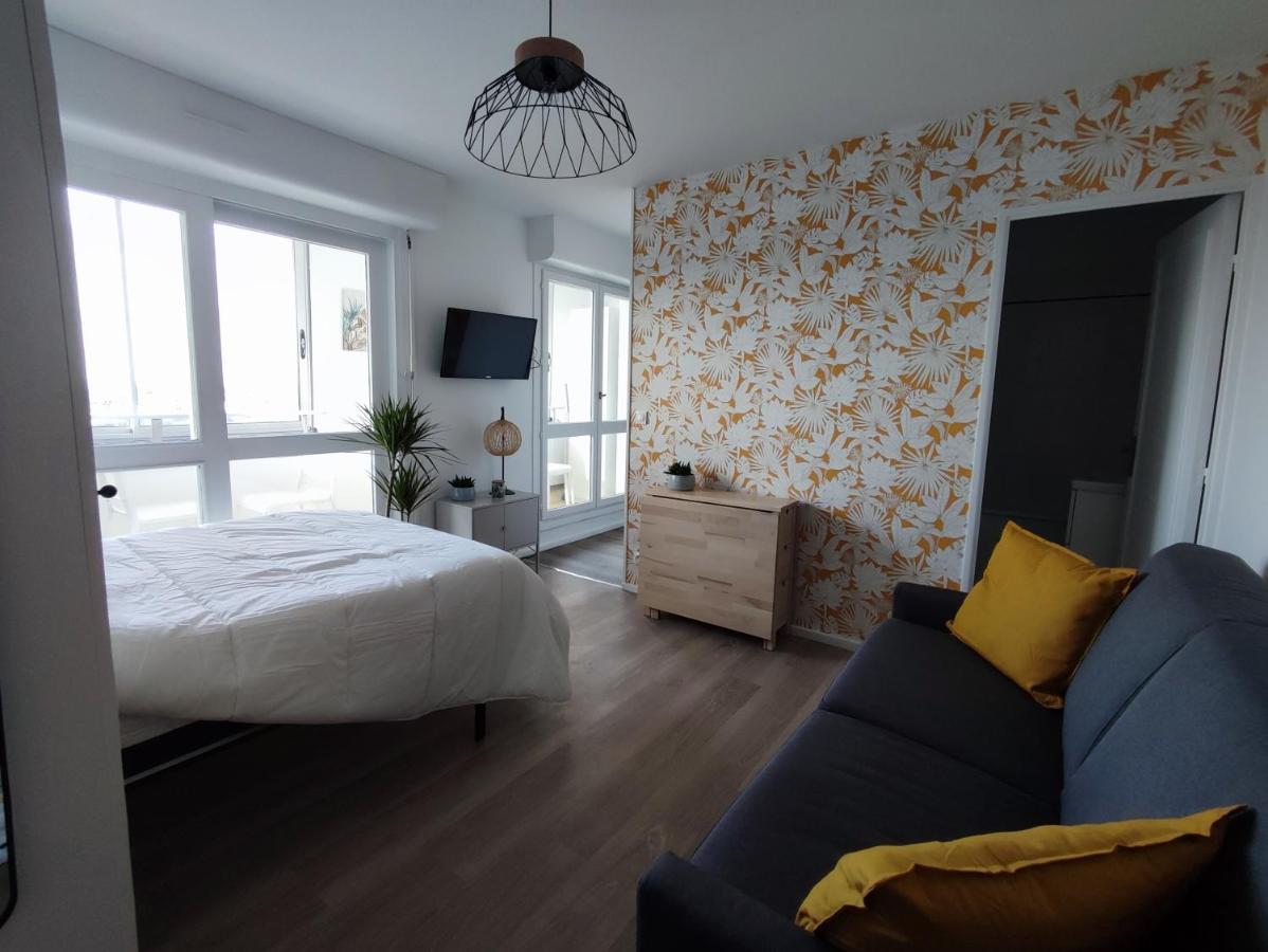 Studio Vue Mer et Coucher de Soleil Courseulles-sur-Mer Exterior foto